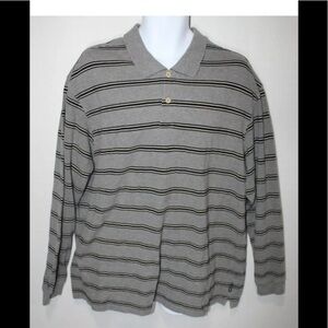 Eddie Bauer Long Sleeve Polo 100% Cotton XXL